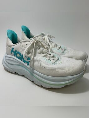 Hoka One One HOKA Clifton 10 Women’s 8.5 Teal Running Sneakers Shoes Hiking